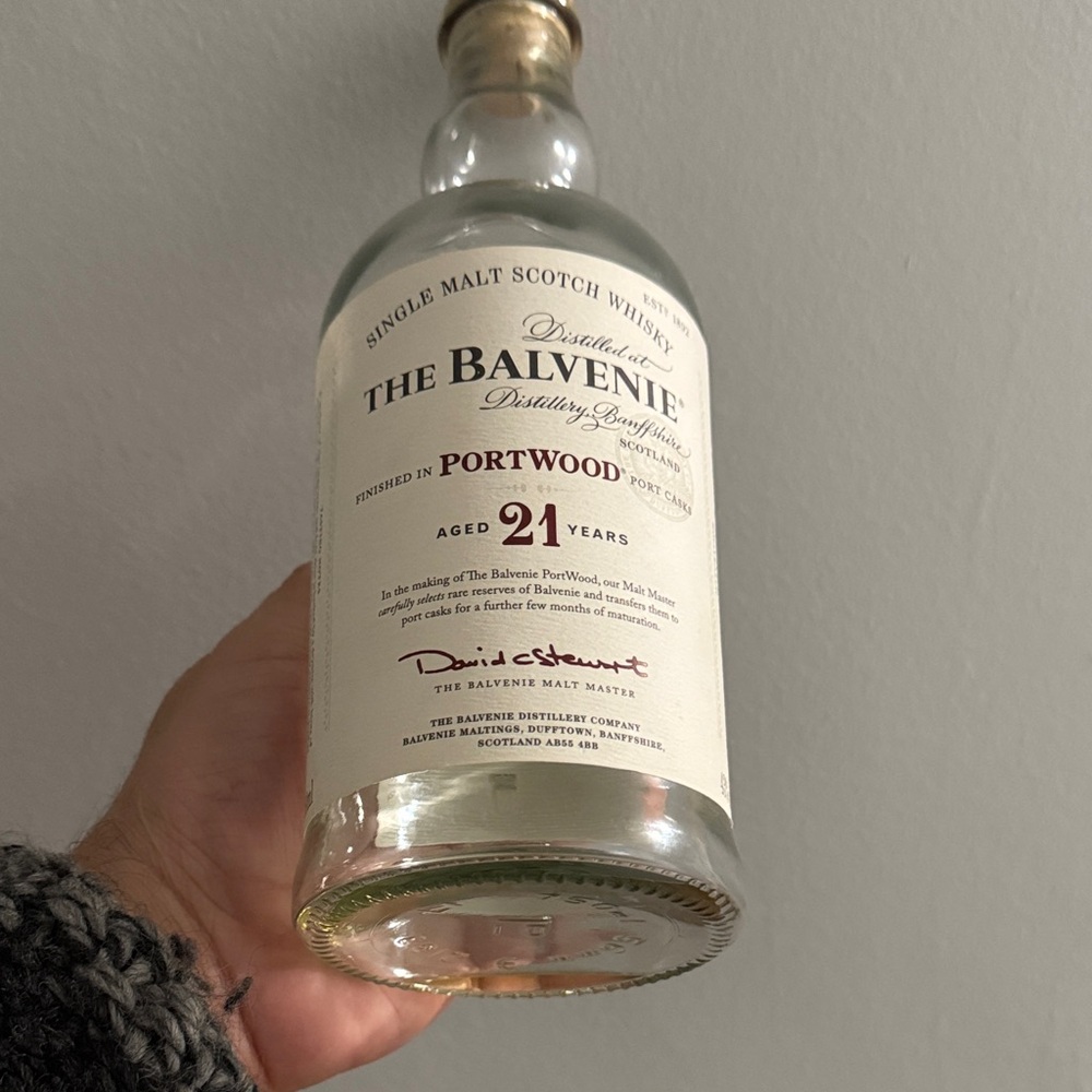 The Balvenie “Portwood” 21 years EMPTY BOTTLE -Rare-